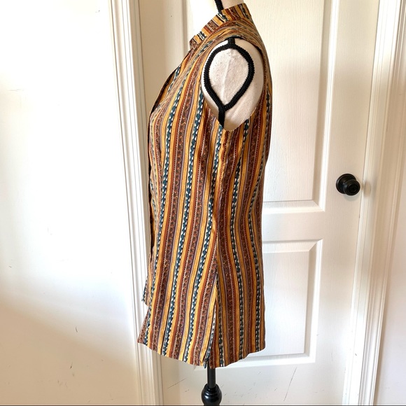 Vintage ANNA And FRANK Silk Button Down—SZ. Sm - Picture 3 of 10